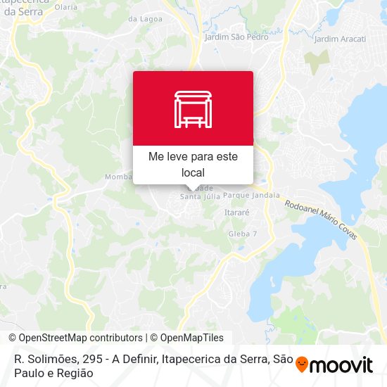 R. Solimões, 295 - A Definir, Itapecerica da Serra mapa