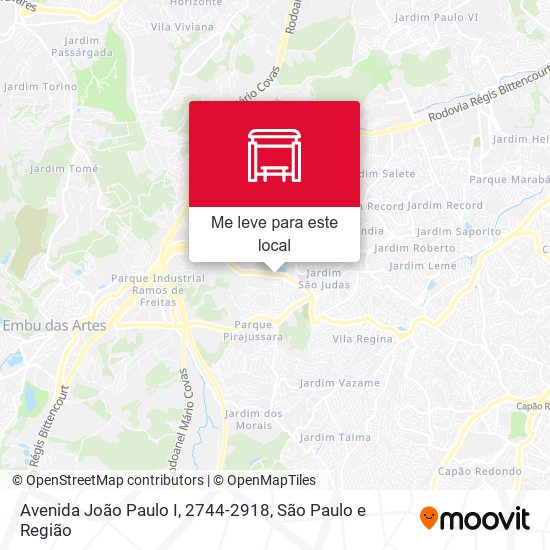 Avenida João Paulo I, 2744-2918 mapa