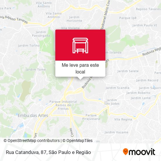 Rua Catanduva, 87 mapa