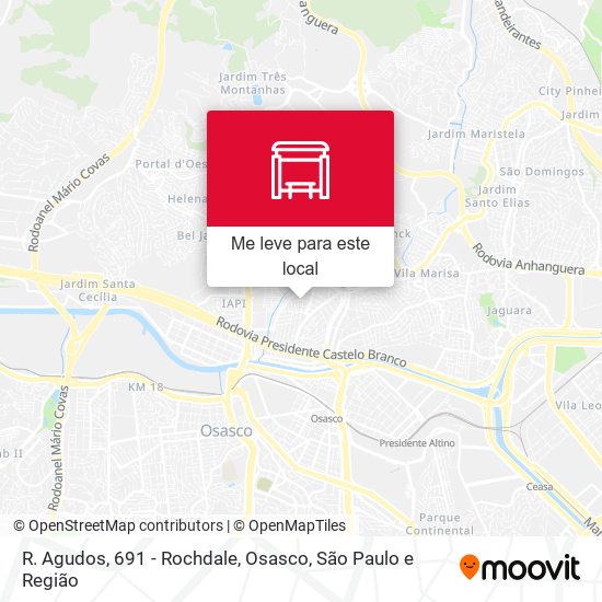R. Agudos, 691 - Rochdale, Osasco mapa