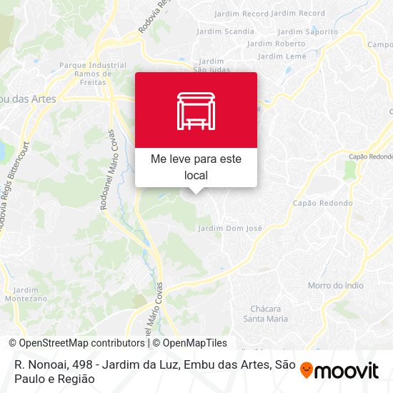 R. Nonoai, 498 - Jardim da Luz, Embu das Artes mapa
