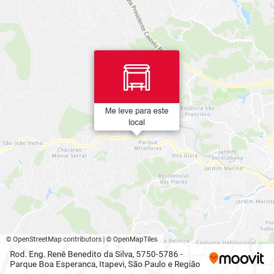 Rod. Eng. Renê Benedito da Silva, 5750-5786 - Parque Boa Esperanca, Itapevi mapa
