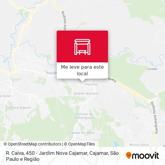 R. Caiva, 450 - Jardim Nova Cajamar, Cajamar mapa