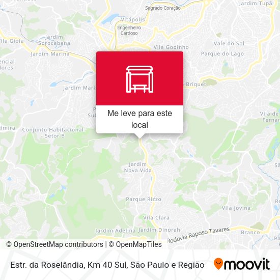 Estr. da Roselândia, Km 40 Sul mapa