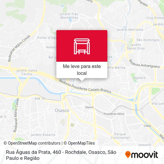 Rua Águas da Prata, 460 - Rochdale, Osasco mapa