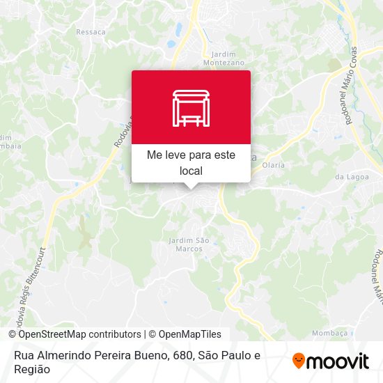Rua Almerindo Pereira Bueno, 680 mapa