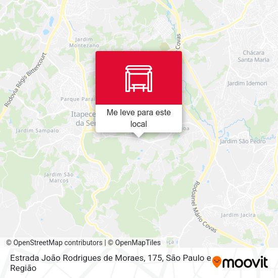 Estrada João Rodrigues de Moraes, 175 mapa