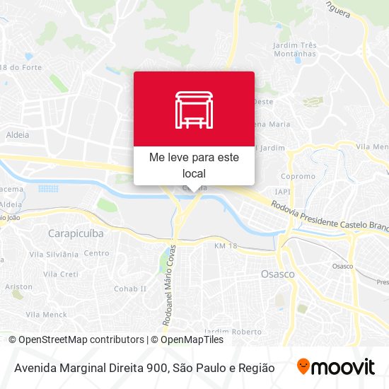 Avenida Marginal Direita 900 mapa