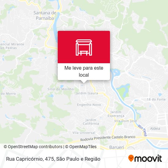 Rua Capricórnio, 475 mapa