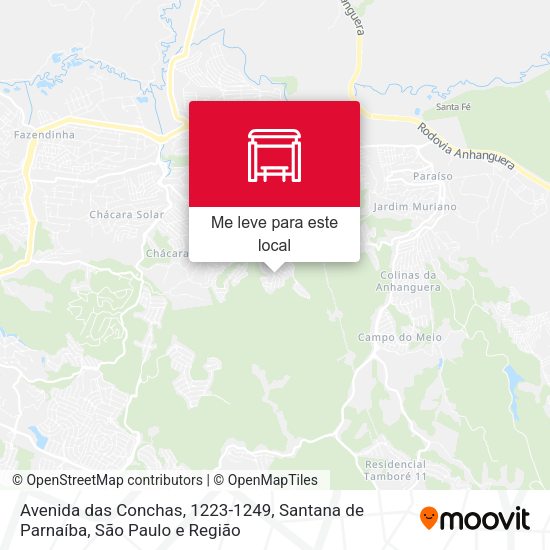 Avenida das Conchas, 1223-1249, Santana de Parnaíba mapa