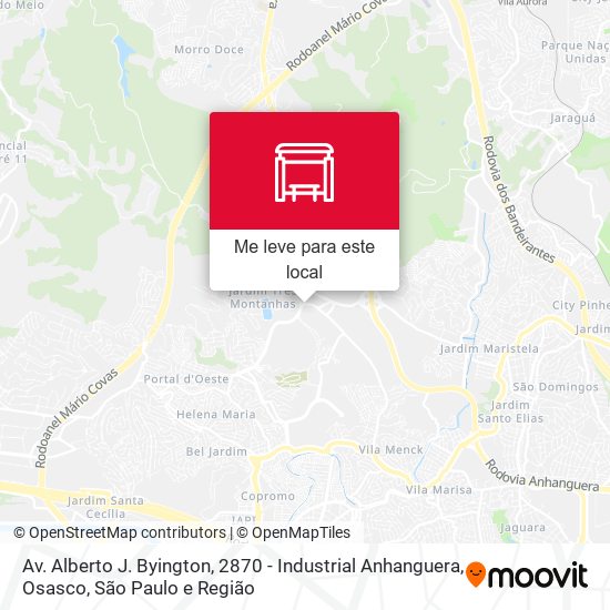 Av. Alberto J. Byington, 2870 - Industrial Anhanguera, Osasco mapa