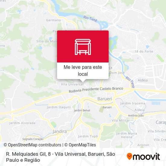 R. Melquíades Gil, 8 - Vila Universal, Barueri mapa