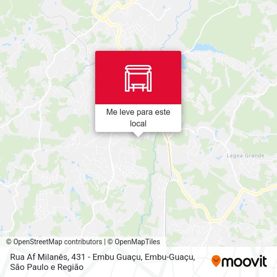 Rua Af Milanês, 431 - Embu Guaçu, Embu-Guaçu mapa