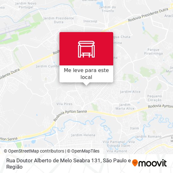 Rua Doutor Alberto de Melo Seabra 131 mapa