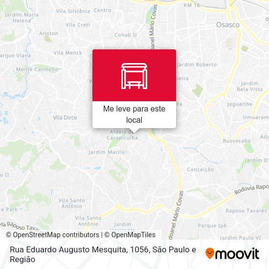 Rua Eduardo Augusto Mesquita, 1056 mapa