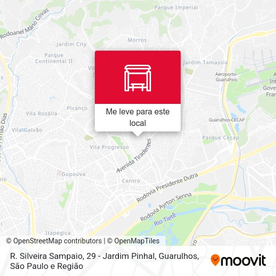 R. Silveira Sampaio, 29 - Jardim Pinhal, Guarulhos mapa
