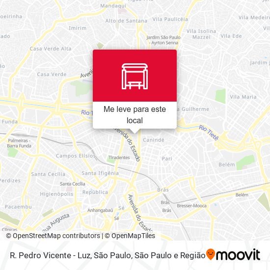 R. Pedro Vicente - Luz, São Paulo mapa