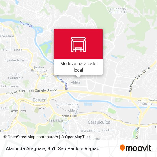 Alameda Araguaia, 851 mapa