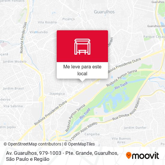 Av. Guarulhos, 979-1003 - Pte. Grande, Guarulhos mapa