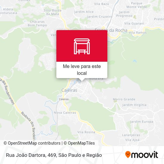 Rua João Dartora, 469 mapa
