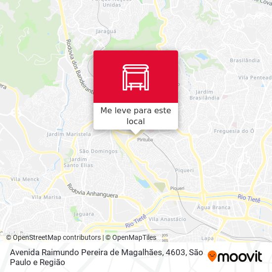Avenida Raimundo Pereira de Magalhães, 4603 mapa
