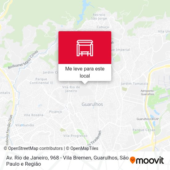 Av. Rio de Janeiro, 968 - Vila Bremen, Guarulhos mapa