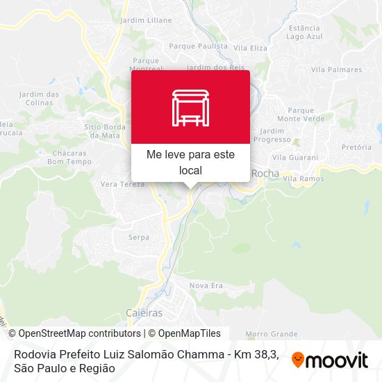 Rodovia Prefeito Luiz Salomão Chamma - Km 38,3 mapa