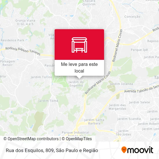 Rua dos Esquilos, 809 mapa