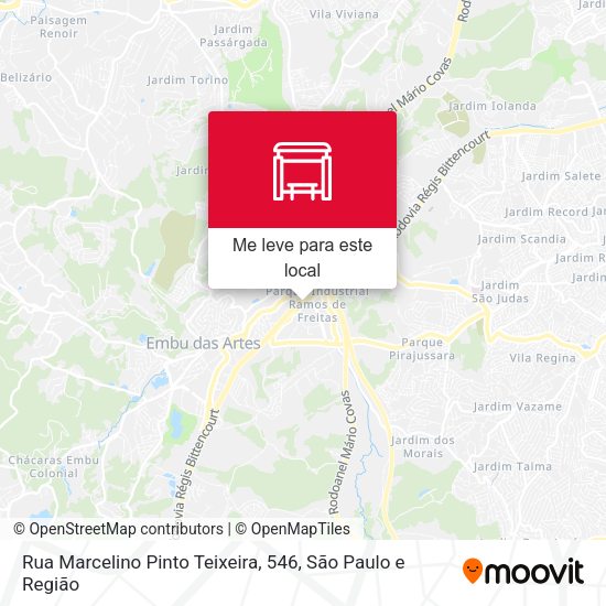 Rua Marcelino Pinto Teixeira, 546 mapa