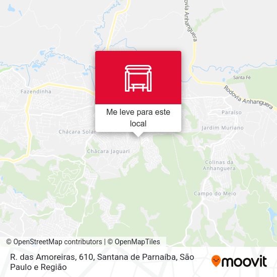 R. das Amoreiras, 610, Santana de Parnaíba mapa