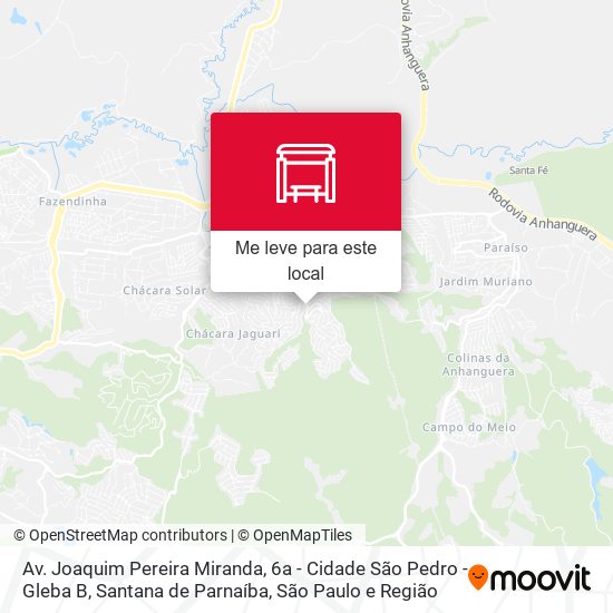 Av. Joaquim Pereira Miranda, 6a - Cidade São Pedro - Gleba B, Santana de Parnaíba mapa