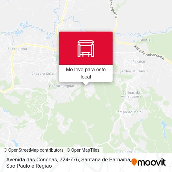 Avenida das Conchas, 724-776, Santana de Parnaíba mapa