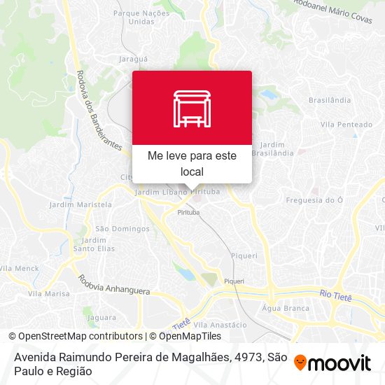 Avenida Raimundo Pereira de Magalhães, 4973 mapa