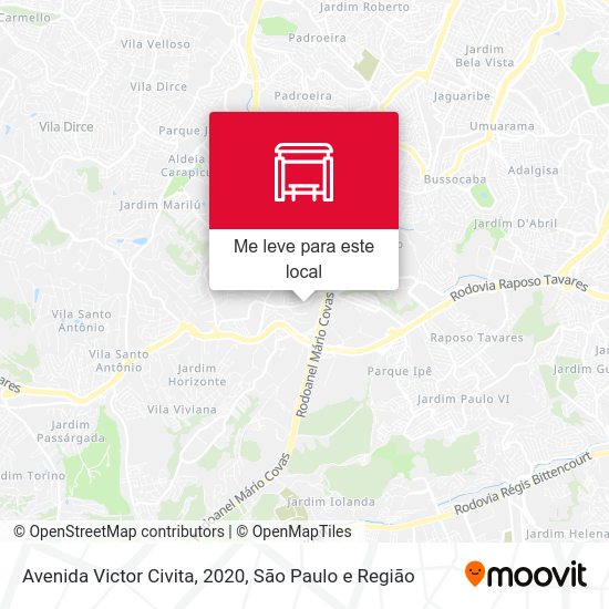 Avenida Victor Civita, 2020 mapa