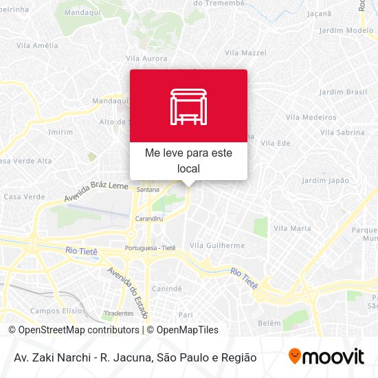 Av. Zaki Narchi - R. Jacuna mapa