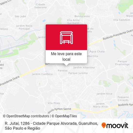 R. Jutaí, 1286 - Cidade Parque Alvorada, Guarulhos mapa