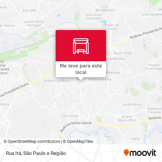 Rua Itá mapa