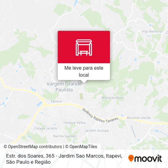 Estr. dos Soares, 365 - Jardim Sao Marcos, Itapevi mapa