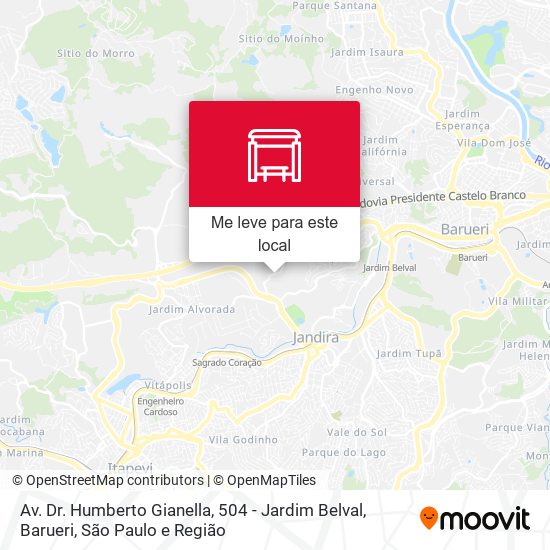 Av. Dr. Humberto Gianella, 504 - Jardim Belval, Barueri mapa