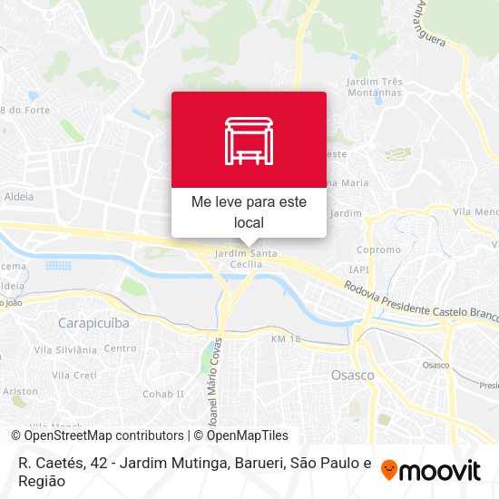R. Caetés, 42 - Jardim Mutinga, Barueri mapa