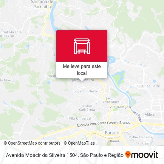 Avenida Moacir da Silveira 1504 mapa