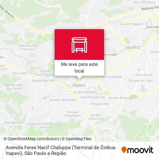 Avenida Feres Nacif Chaluppe (Terminal de Ônibus Itapevi) mapa