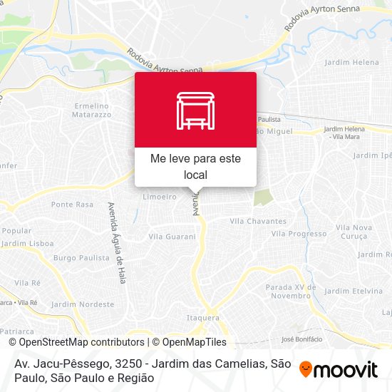 Av. Jacu-Pêssego, 3250 - Jardim das Camelias, São Paulo mapa