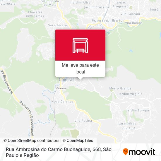 Rua Ambrosina do Carmo Buonaguide, 668 mapa