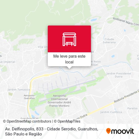 Av. Delfinopolis, 833 - Cidade Serodio, Guarulhos mapa