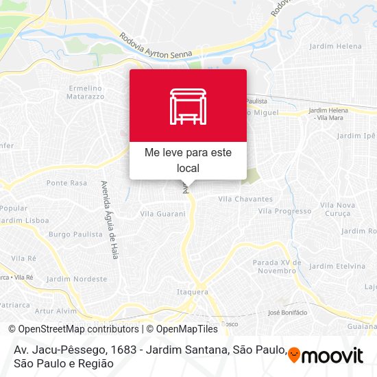 Av. Jacu-Pêssego, 1683 - Jardim Santana, São Paulo mapa