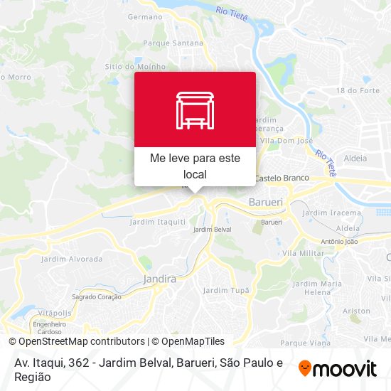 Av. Itaqui, 362 - Jardim Belval, Barueri mapa