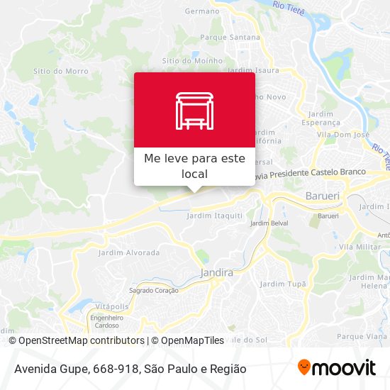 Avenida Gupe, 668-918 mapa
