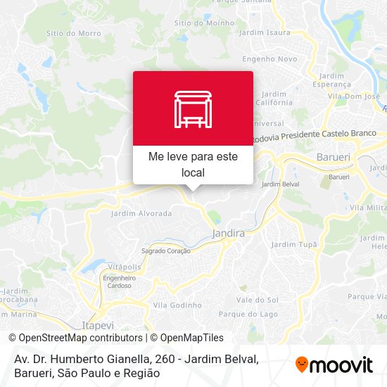 Av. Dr. Humberto Gianella, 260 - Jardim Belval, Barueri mapa