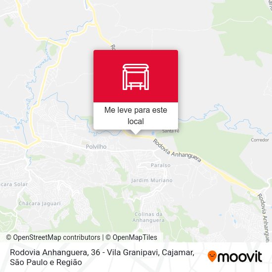 Rodovia Anhanguera, 36 - Vila Granipavi, Cajamar mapa